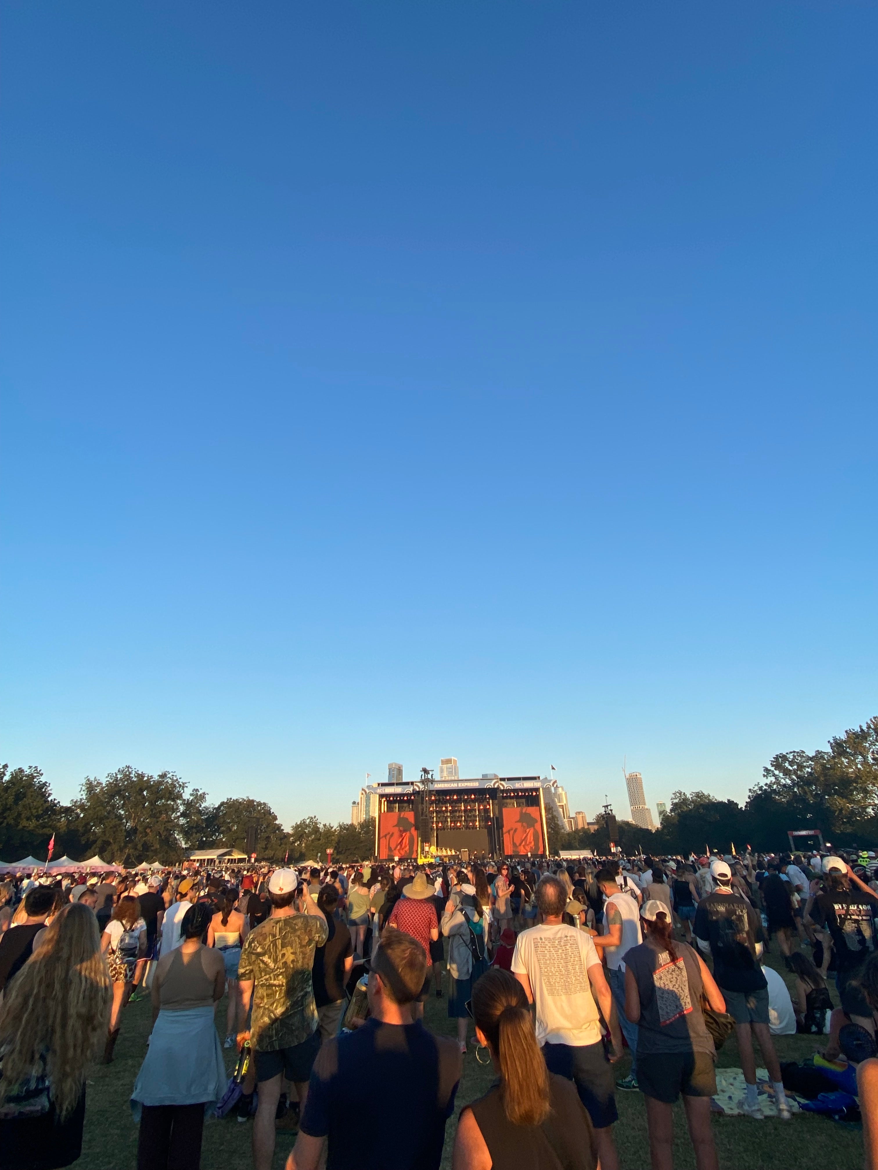 ACL Festival, Austin. Dusk.